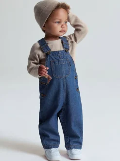 Hängselbyxa denim