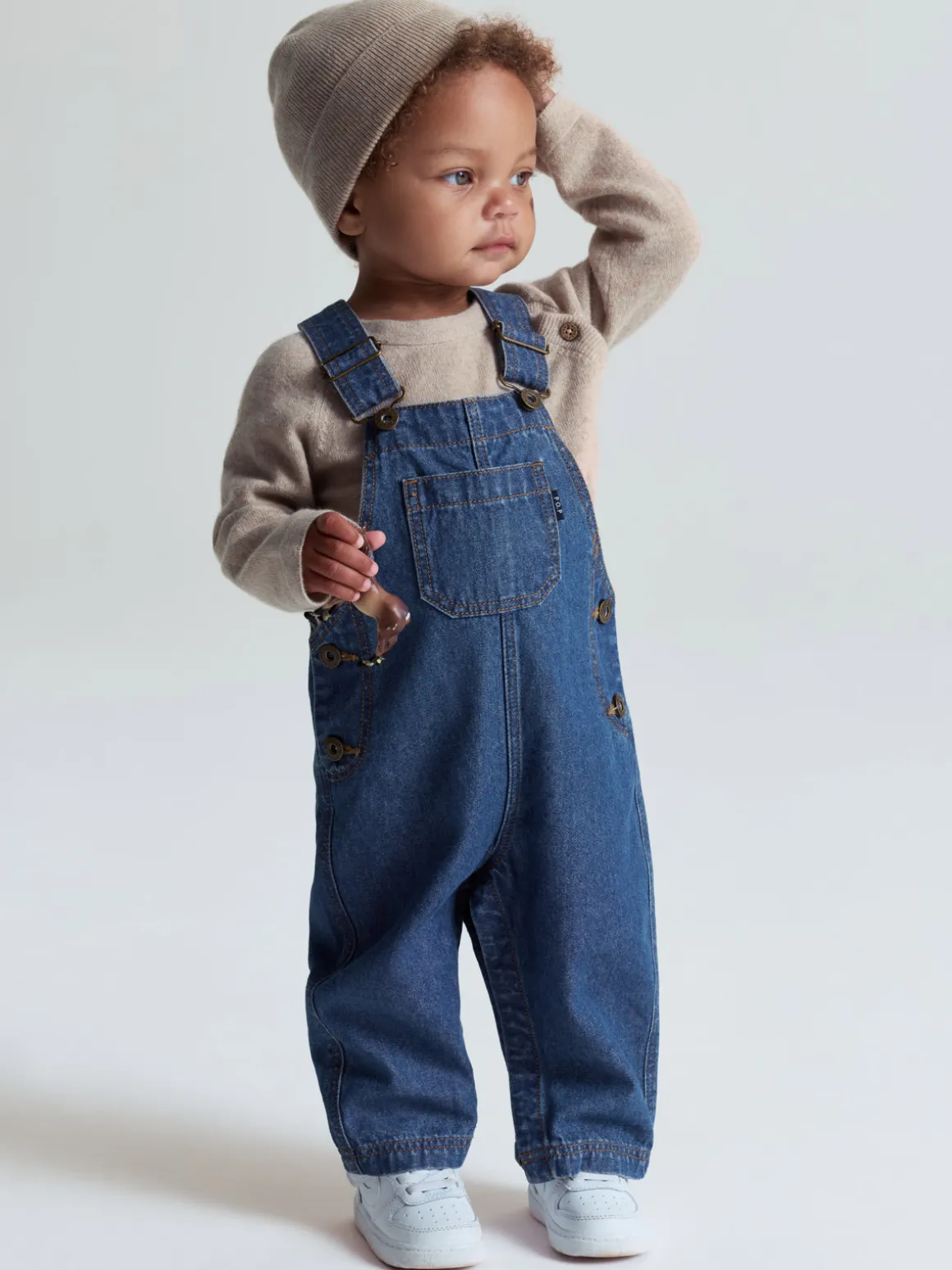 Hängselbyxa denim