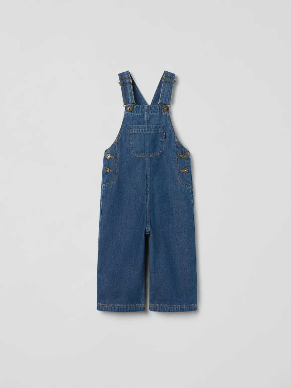 Hängselbyxa denim