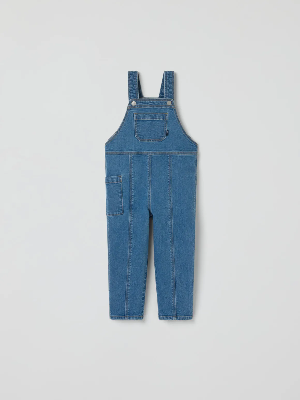 Hängselbyxa denim