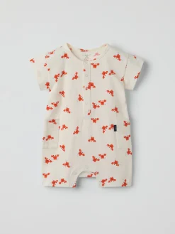 Kortärmad jumpsuit krabbor