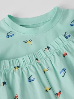 Kortärmad pyjamas bilar
