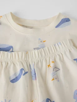 Kortärmad pyjamas fiskar
