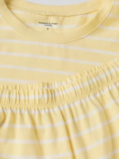 Kortärmad pyjamas randig vuxen