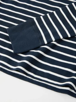 Långärmad vuxen t-shirt randig