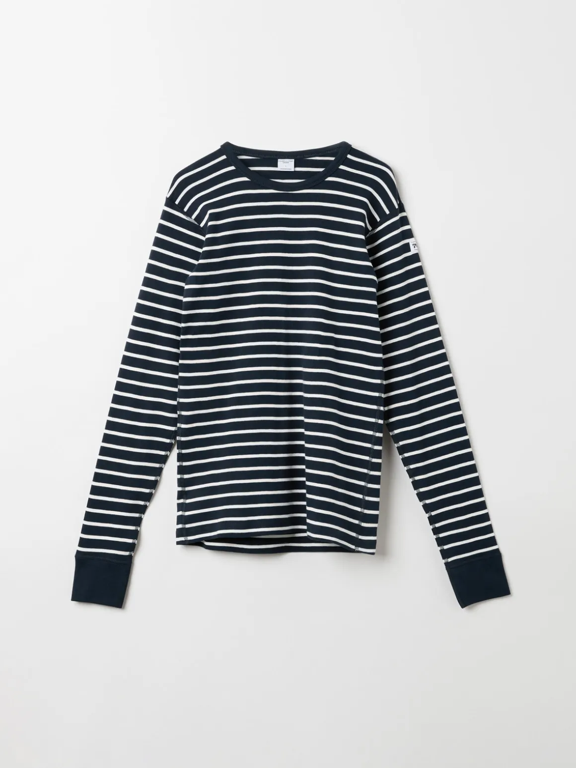 Långärmad vuxen t-shirt randig