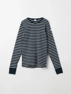 Långärmad vuxen t-shirt randig