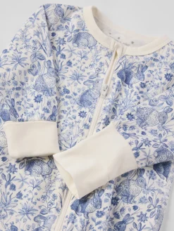 Pyjamasoverall blommig