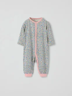 Pyjamasoverall blommig