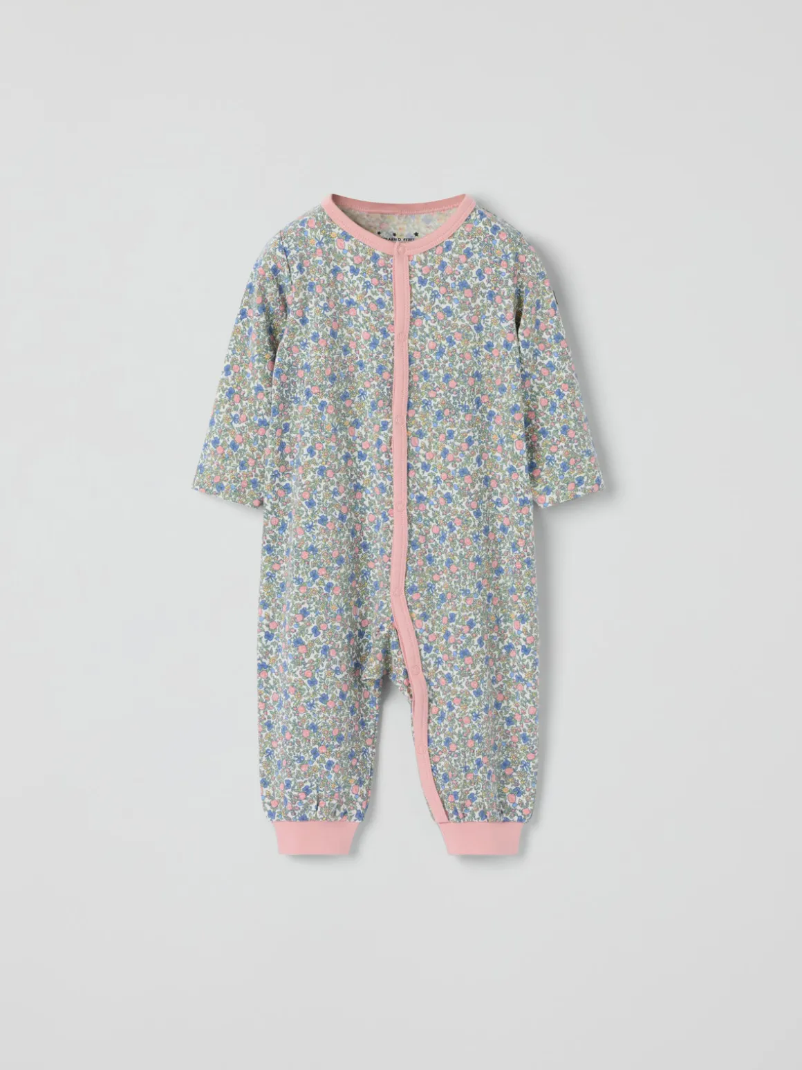 Pyjamasoverall blommig