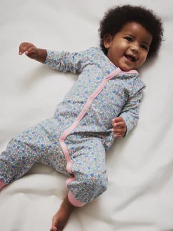 Pyjamasoverall blommig
