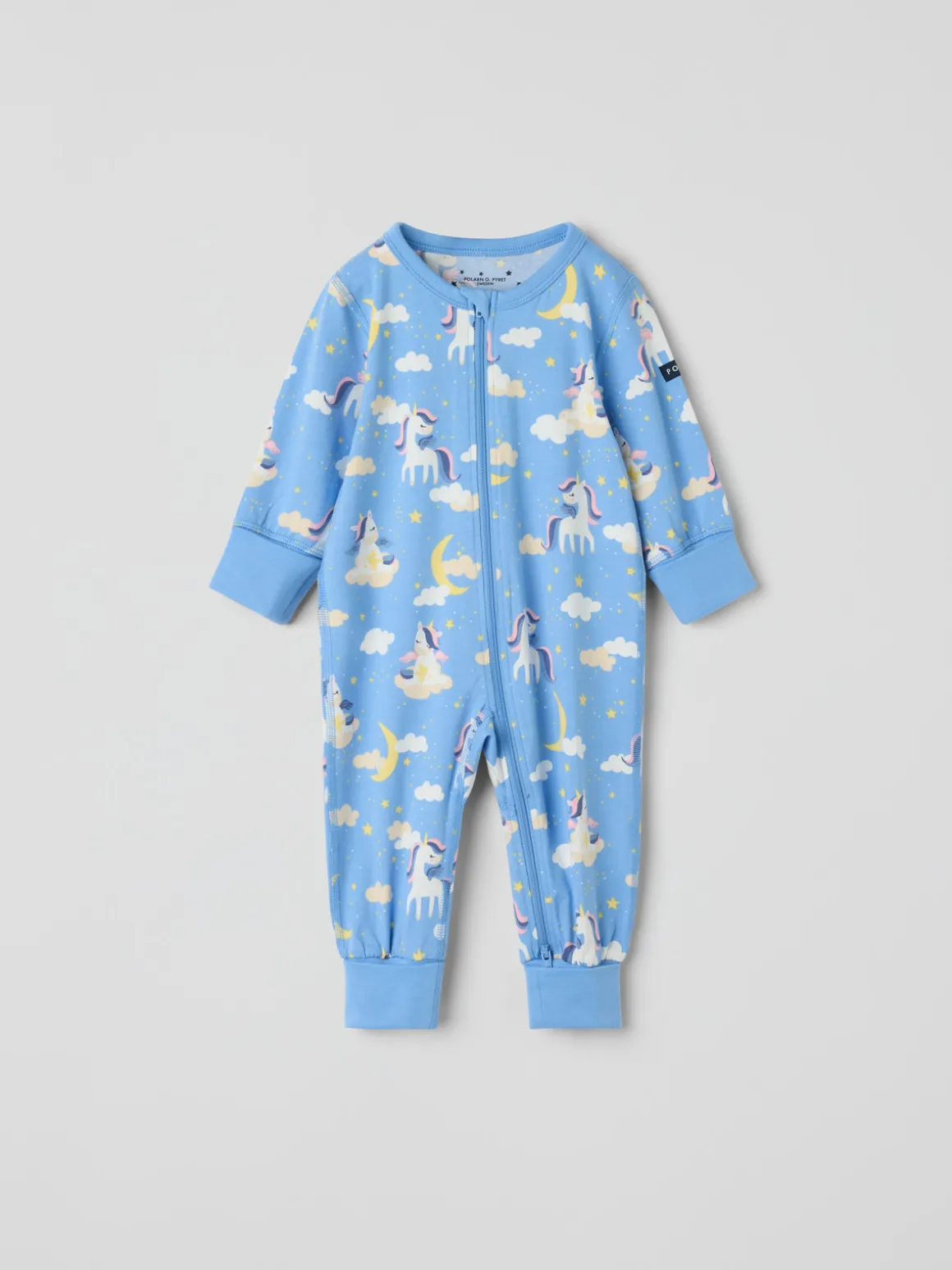 Pyjamasoverall enhörningar