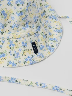 Solhatt blommig