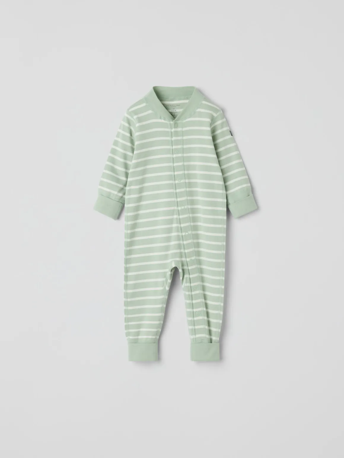 Trikåoverall randig